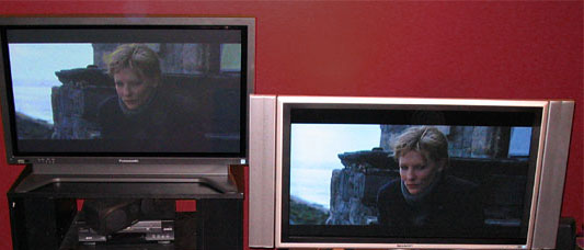 Sharp AQUOS LCD TV vs. Panasonic Plasma Display